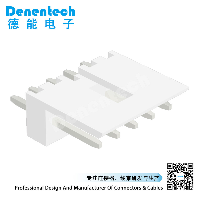 Denentech 小4P180度DIP 2.54mmWafer 接插件 针座 插板 胶壳端子连接器